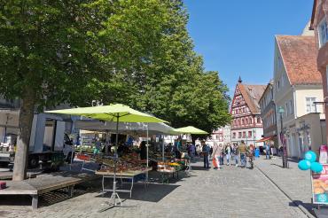 Wochenmarkt in Nördlingen 