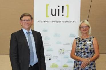 Von links nachts rechts: Markus Bachleitner,  Landrat Stefan Rößle, Dr. Gabriele Theiler (Landratsamt Donau-Ries), Christian Seibert. 