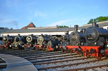 Bayerischen Eisenbahnmuseum Nördlingen macht Dampf