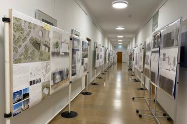 Die Ausstellung der Entwürfe für den neuen Hochbehälter in der Parkstadt