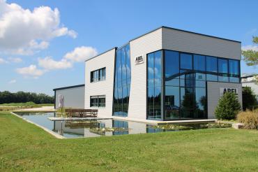 Das Bürogebäude der Firma Abel Wellpappe in Form.