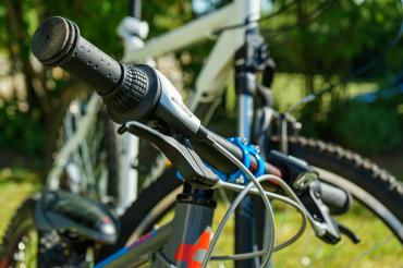 Lenker eines Mountainbikes