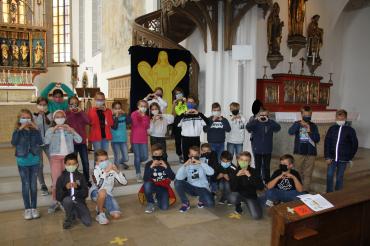 Die Fünftklässler des Theodor-Heuss-Gymnasium in Nördlingen