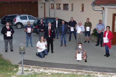 Das Bild zeigt die Teilnehmer des Bereitschaftsabends