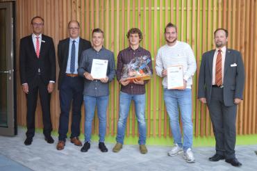 Auf dem Bild zu sehen (von links): Johann Natzer, Erwin Gufler, Dominik Meyr, Florian Lamprecht, Jonathan Martin, Stefan Stricker. 