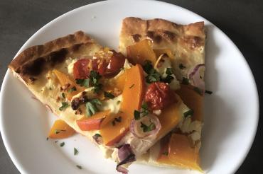 Ein Klassiker im Herbst: Der Flammkuchen. 