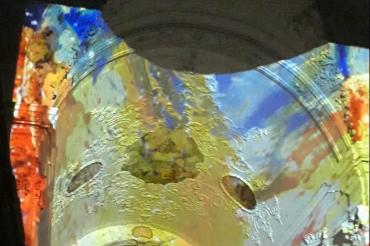 Lichtprojektion in Schlosskirche Harburg