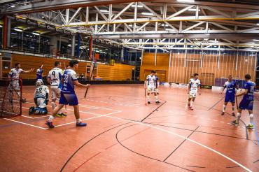 Das Bild zeigt die Donau Floorball gegen Rennsteig Avalanche 