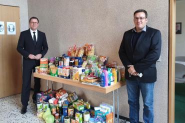 v.l.n.r.: Claus-Uwe Göttler (NAK), Branko Schäpers (Caritas)