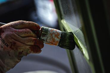 Maler bei der Arbeit