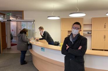 David Wittner im Impfzentrum