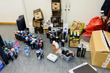 Graffiti-Sprühdosen