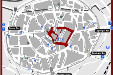 Plan zur Maskenpflicht in Nördlingen 