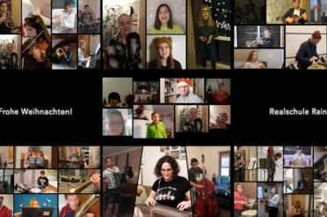 Die Schülerinnen und Schüler der Realschule Rain haben gemeinsam mit Lehrern und Eltern das Weihnachtslied "Feliz Navidad" online neu aufgenommen. 