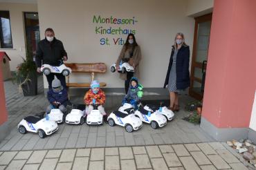 Spende aus dem VR-Gewinnsparen an Montessori-Kinderhaus