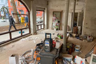 Das Bild zeigt die rege Bautätigkeit in Nördlingen.