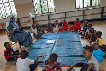 Erster Schultag an der SPN-Schule in Tansania. 