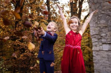 Das Bild zeigt das Kinderprinzenpaar.