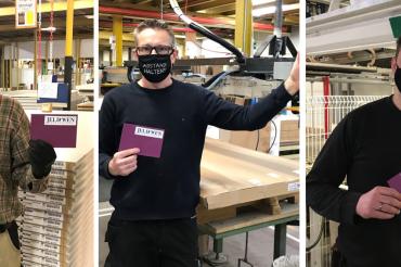 Das Bild zeigt drei der Gewinner.