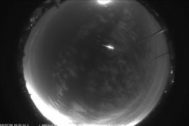 Das Bild zeigt ein Foto, dass von der Allsky Kamera aufgenommen wurde.