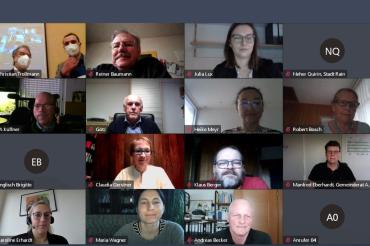 Das Austauschtreffen fand per Videokonferenz statt.