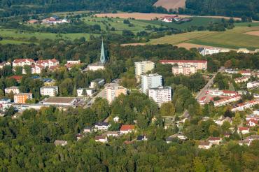 Luftbild der Parkstadt.