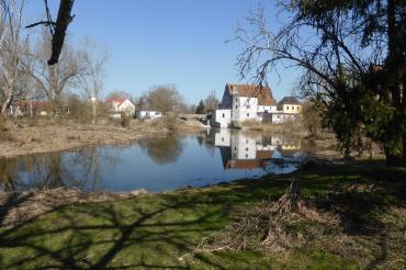 Das Bild zeigt Teile des ehemaligen Klosters in Auhausen. 