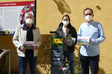 Das Bild zeigt die neue Radservice-Station