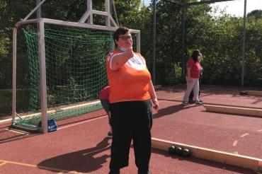 Ab sofort kann wieder zusammen auf der Boccia-Bahn trainiert werden.