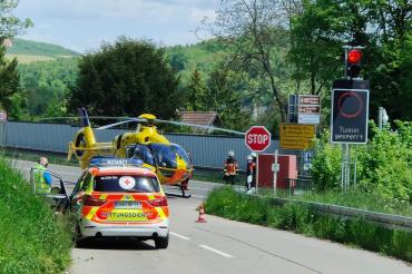Rettungskräfte am Tunnel Harburg
