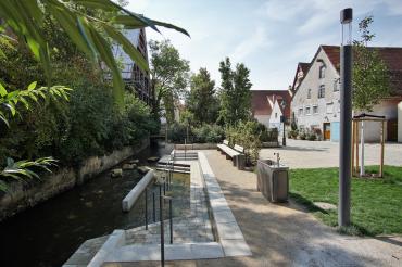 Das Bild zeigt die Nördlinger Kneipp-Anlage