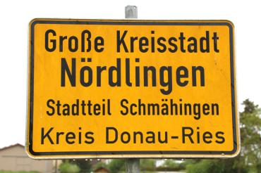 Ortsschild von Schmähingen