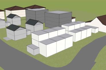 Der Wohnpark "GrünerLeben" in Oettingen. 