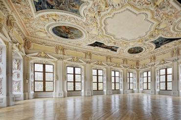 Der Festsaal im Oettinger Schloss 