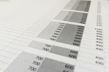 Zahlen in einer Excel-Tabelle