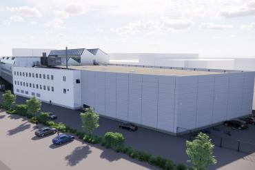 Computergeneriertes Bild einer Firmenhalle