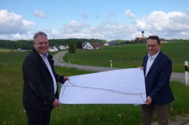 Kaisheims Bürgermeister Martin Scharr und Bundestagsabgeordneter Ulrich Lange