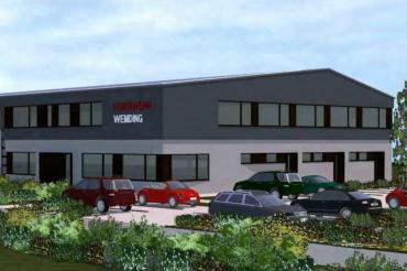 Das Feuerwehrhaus entsteht außerhalb der Altstadt in unmittelbarer Nachbarschaft zum städtischen Bauhof.