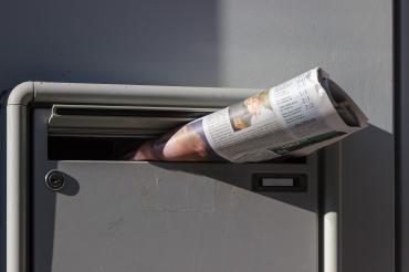 Zeitung im Briefkasten 