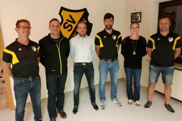 Die neugewählte Führungsriege des SV Mauren. 