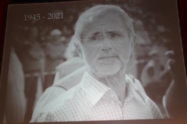 SW-Bild von Gerd Müller mit Geburts- und Todesjahr