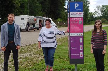 Easy-Park-App am Oettinger Wohnmobilstellplatz