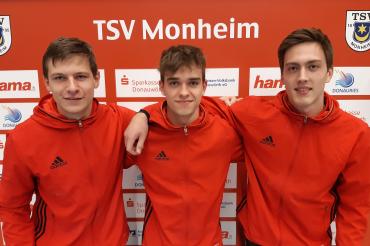 Auf dem Bild zu sehen Manuel Neumeier, Moritz Wittrin und Julius Mayser.