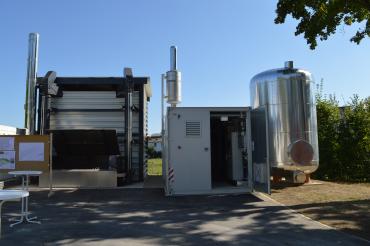 Auf dem Bild sieht man Nähwärme-Anlage in Asbach-Bäumenheim.