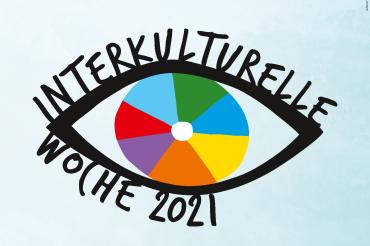 Logo Interkulturelle Woche mit Hashtag "offen geht"
