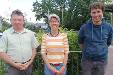 Albert Riedelsheimer, Eva Münsinger und Nico Ach.