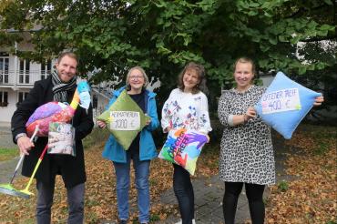 von links nach rechts: Herr 1. Bgm Heydecker, Frau Dr. Petra Ostenrieder,  Frau Gerda Bachmann, Frau Julia Herbst