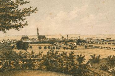 Ansicht von Nördlingen um 1860.