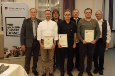 Hinten v.l. Werner Wölfel, Bernhard Schildenberger, Wolfgang Zinnecker. Vorne von links: Christian Hörrmann, Wolfgang Stegmüller, Marcus Müller