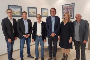 Jörg Stefanik, Hans-Ulrich Treyz, Fred Jansen, Joachim Schoser, Isabel Klauser und Marco Kunz.